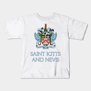 Saint Kitts and Nevis - Coat of Arms Design Kids T-Shirt